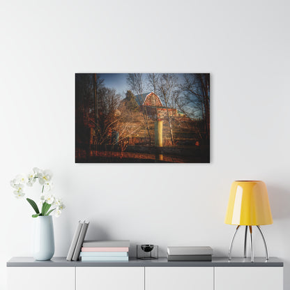 U R There Photography Marathon Road Hillside Red II Rustic Farmhouse Acrylic Wall Print