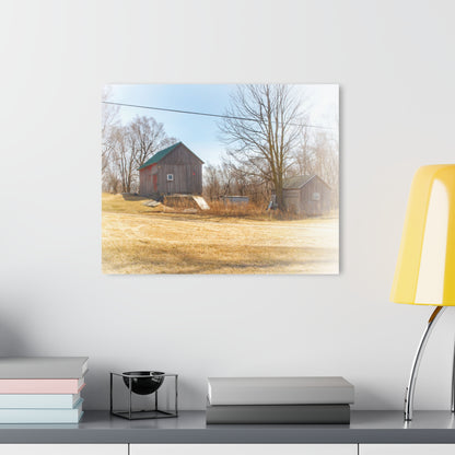 U R There Photography Klam Road Hillside Greys Rustic Farmhouse Acrylic Wall Print