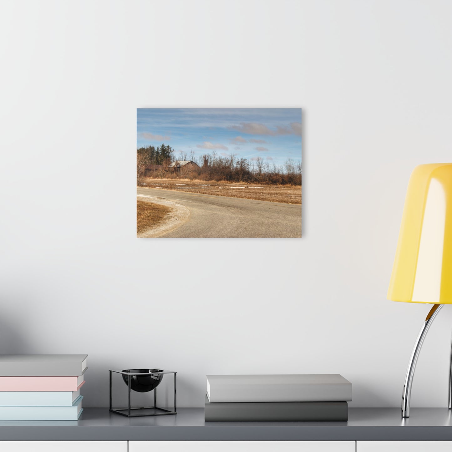 U R There Photography North Hunt Road Farm I Rustic Farmhouse Acrylic Wall Print