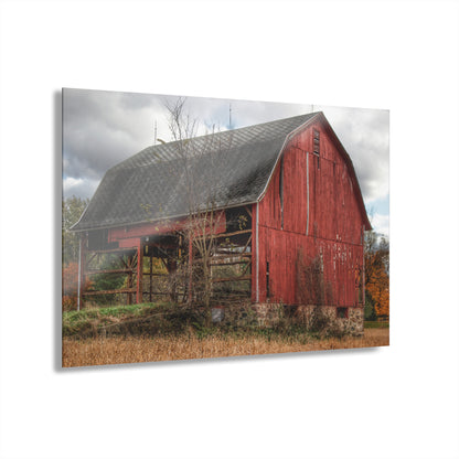 U R There Photography Laur Road Forgotten Red II Rustic Farmhouse Acrylic Wall Print