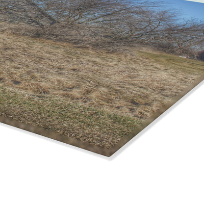 U R There Photography Fargo Road Forgotten Rustic Farmhouse Tempered-Glass Cutting Board