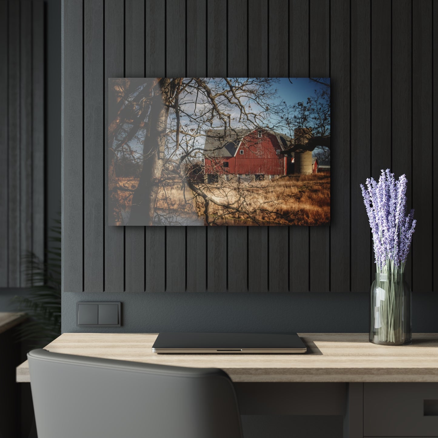 U R There Photography Greenwood Road Hidden Rustic Farmhouse Acrylic Wall Print