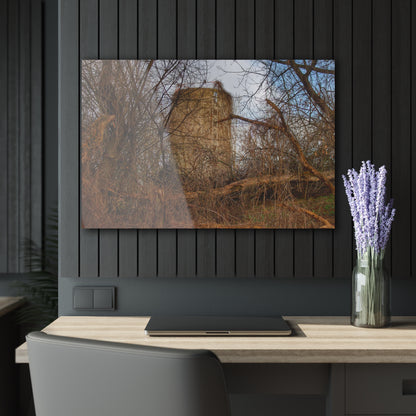 U R There Photography Hidden Silo of Fostoria Rustic Farmhouse Acrylic Wall Print