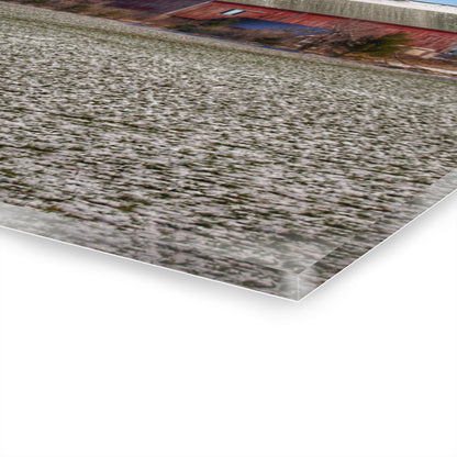 U R There Photography Early Spring Red I Rustic Farmhouse Acrylic Wall Print