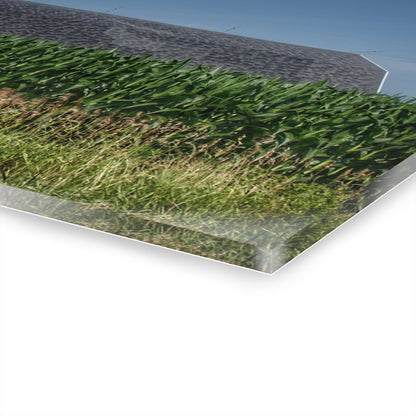 U R There Photography North Lake Pleasant Red Above the Corn Rustic Farmhouse Acrylic Wall Print