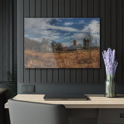 U R There Photography Newark Road White II Rustic Farmhouse Acrylic Wall Print