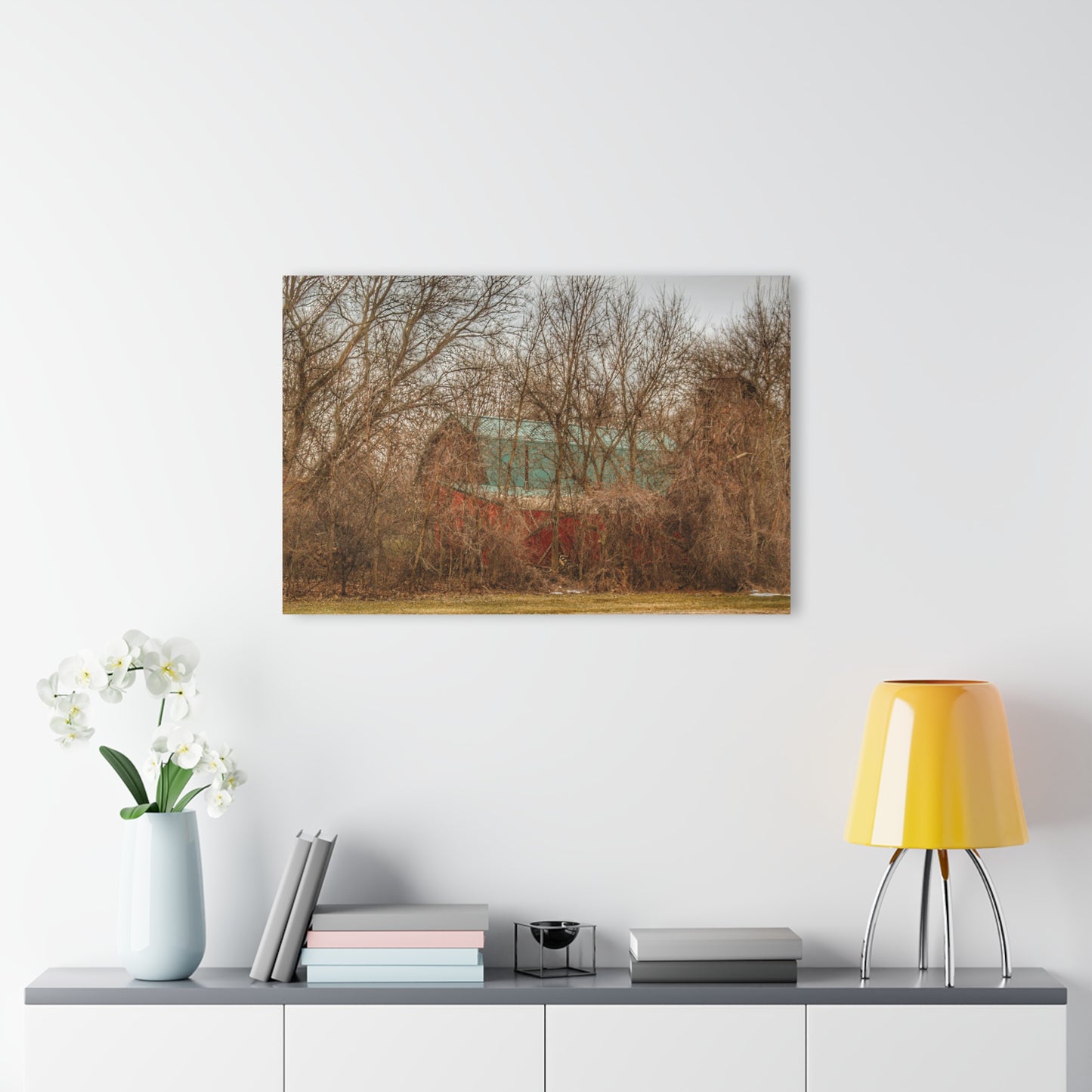 U R There Photography Bray Road Hidden Barnyard Red III Rustic Farmhouse Acrylic Wall Print