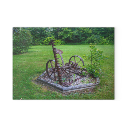 U R There Photography Farm Yard Art Rustic Farmhouse Tempered-Glass Cutting Board