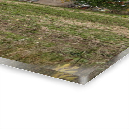 U R There Photography Elmwood Road Red II Rustic Farmhouse Acrylic Wall Print