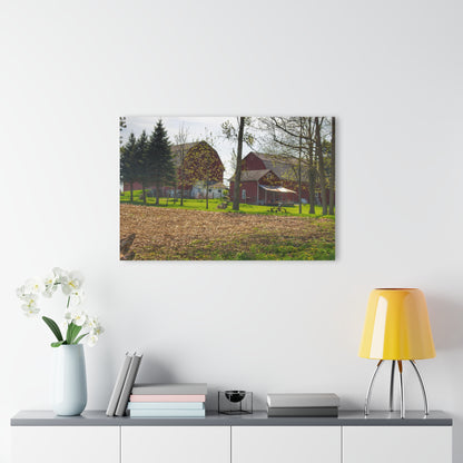 U R There Photography Bishop Road Reds III Rustic Farmhouse Acrylic Wall Print