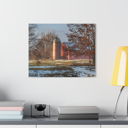 U R There Photography Vienna Road Red Rustic Farmhouse Acrylic Wall Print