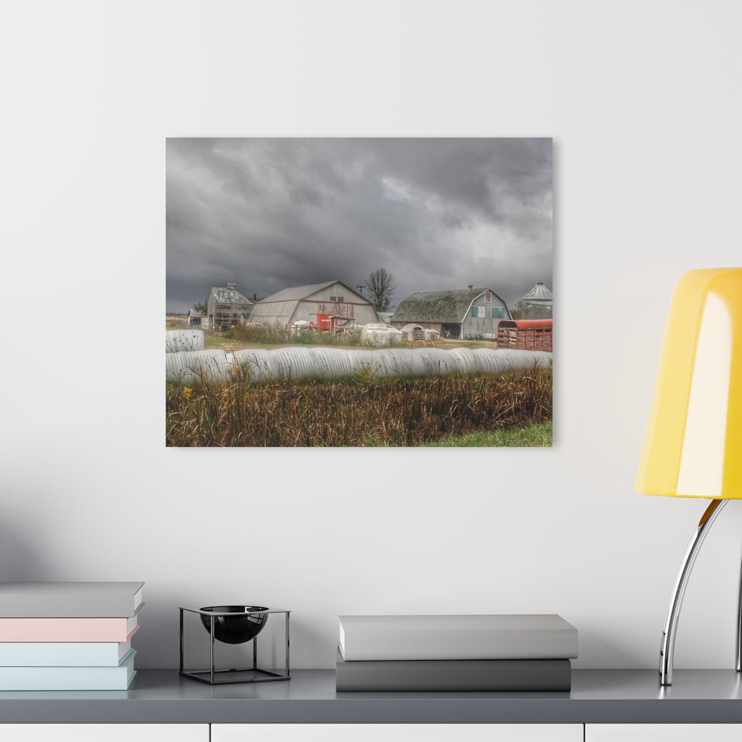 U R There Photography Waterman Road Grey I Rustic Farmhouse Acrylic Wall Print