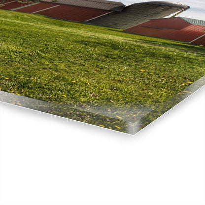 U R There Photography Maple Leaf Road Red Rustic Farmhouse Acrylic Wall Print