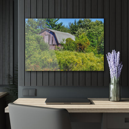 U R There Photography Saginaw Road Hidden Grey Rustic Farmhouse Acrylic Wall Print