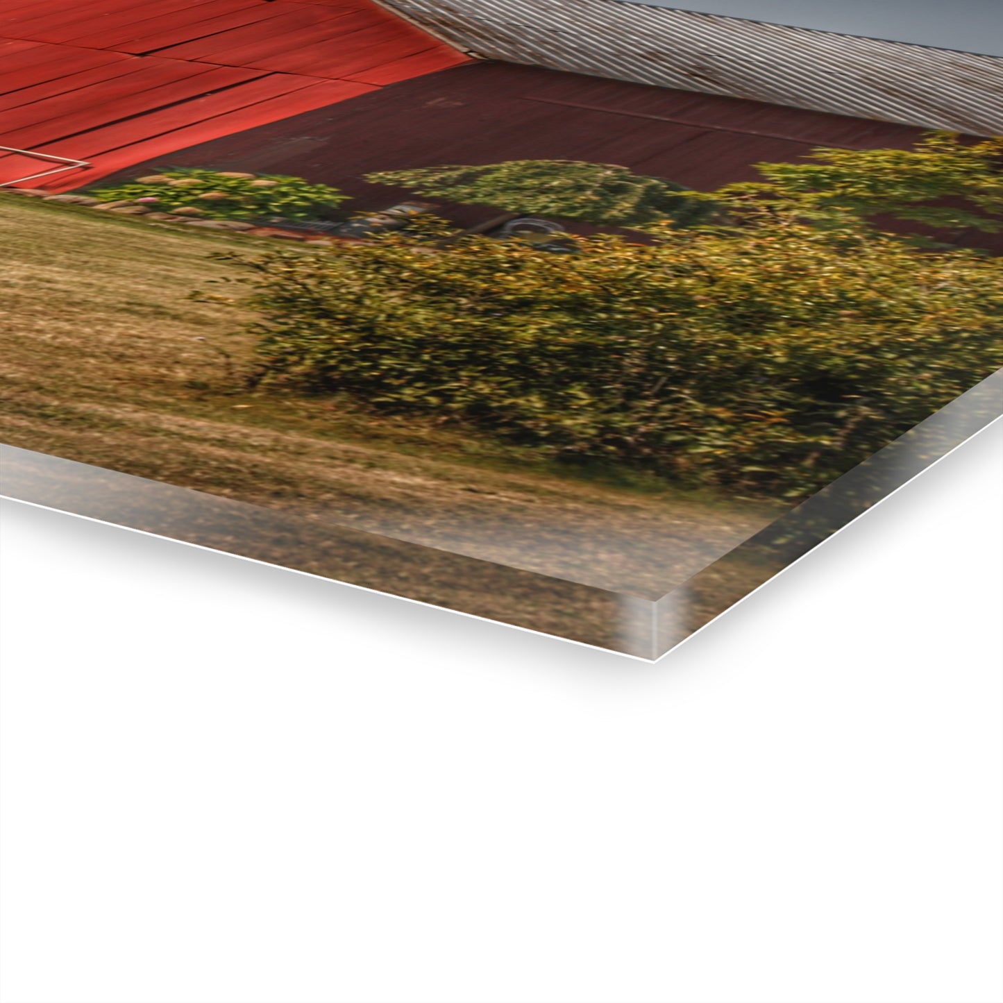 U R There Photography Vassar Roadside Red Rustic Farmhouse Acrylic Wall Print