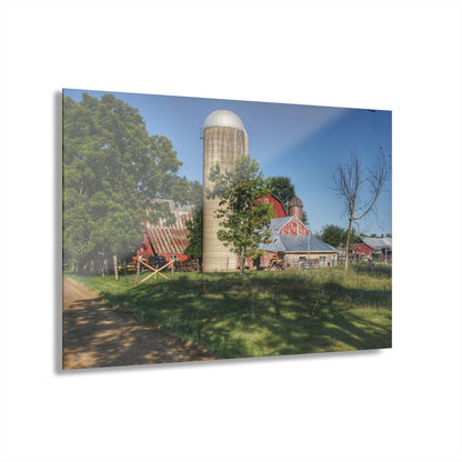 U R There Photography Tody Road Reds Rustic Farmhouse Acrylic Wall Print
