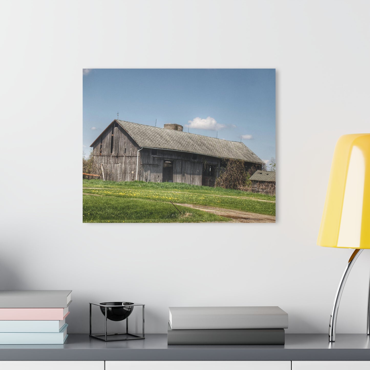U R There Photography Wilder Road Grey II Rustic Farmhouse Acrylic Wall Print