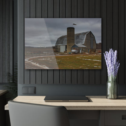 U R There Photography Chapman Road Grey I Rustic Farmhouse Acrylic Wall Print