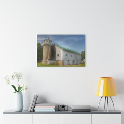 U R There Photography Phelps Road Lighthouse Barn I Rustic Farmhouse Acrylic Wall Print