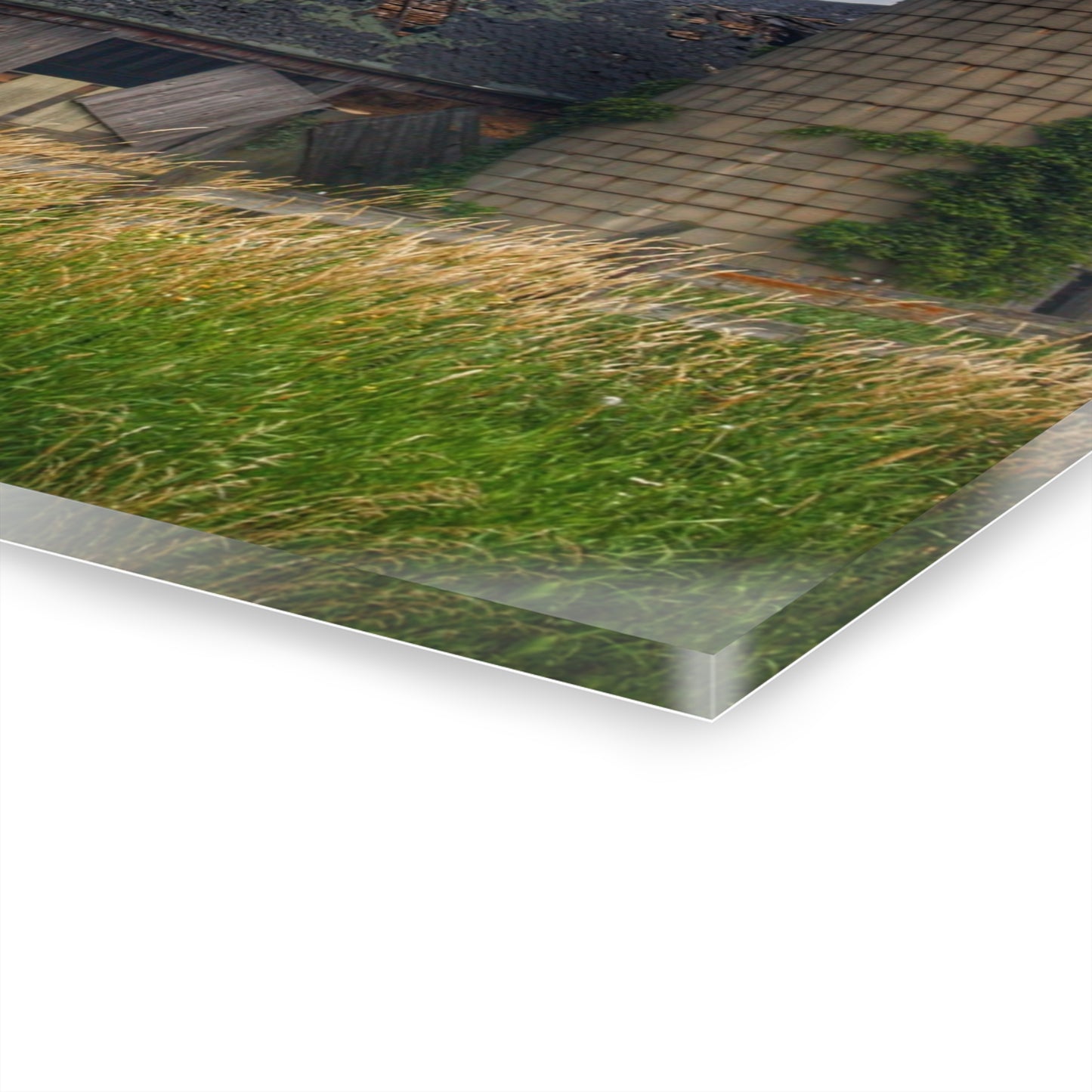 U R There Photography Millington Forgotten Grey Rustic Farmhouse Acrylic Wall Print