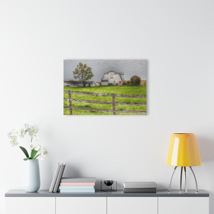 U R There Photography Hill Road Hillside White Rustic Farmhouse Acrylic Wall Print