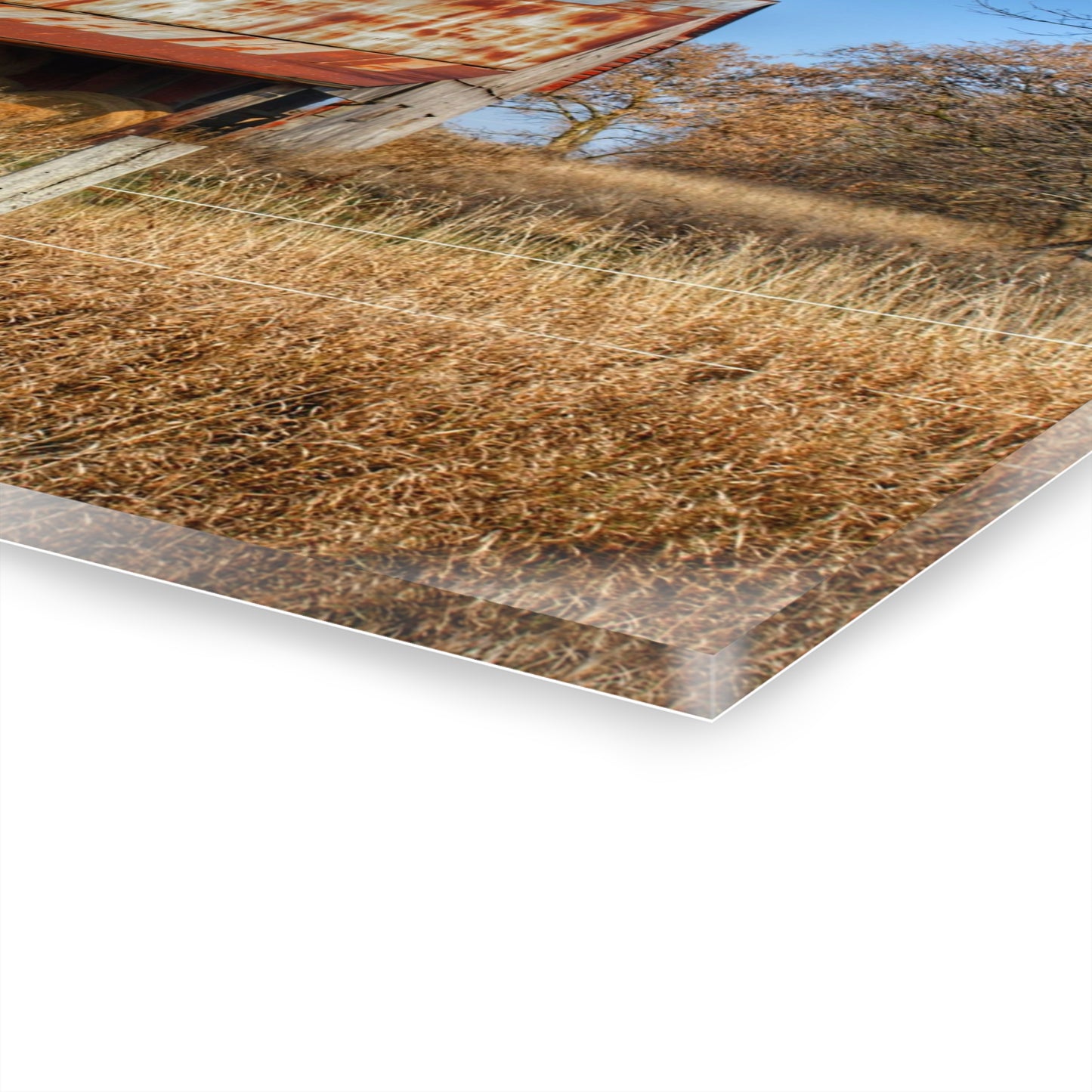 U R There Photography Dodge Road Hay Barn I Rustic Farmhouse Acrylic Wall Print