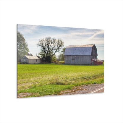 U R There Photography North Gera Road Red Rustic Farmhouse Acrylic Wall Print
