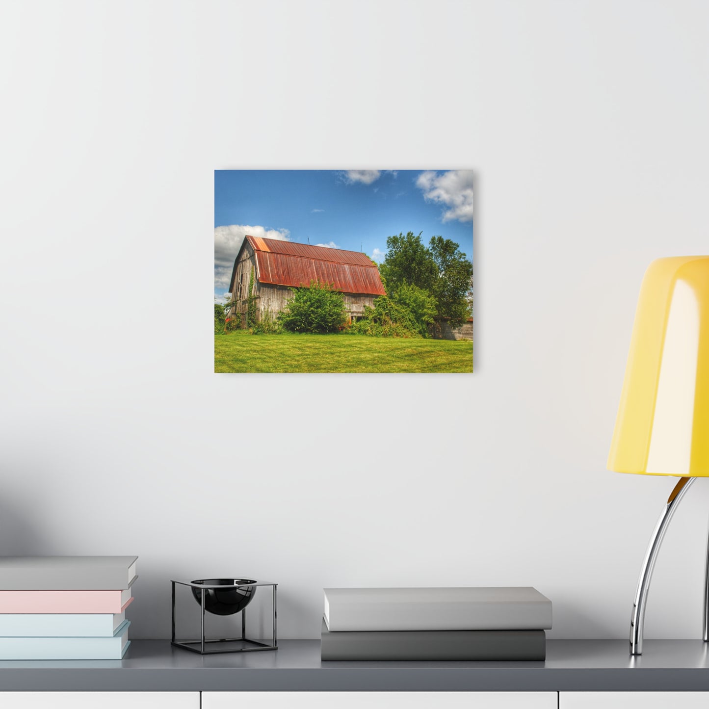 U R There Photography Grey Road Rusted II Rustic Farmhouse Acrylic Wall Print