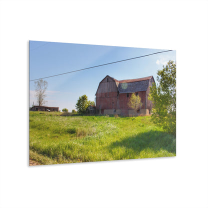 U R There Photography Leslie Road Red I Rustic Farmhouse Acrylic Wall Print