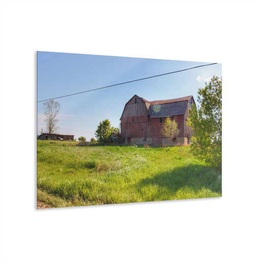 U R There Photography Leslie Road Red I Rustic Farmhouse Acrylic Wall Print