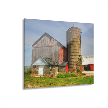 Barn Boutique Modern Farmhouse Acrylic Wall Print| Marlette Road Red III