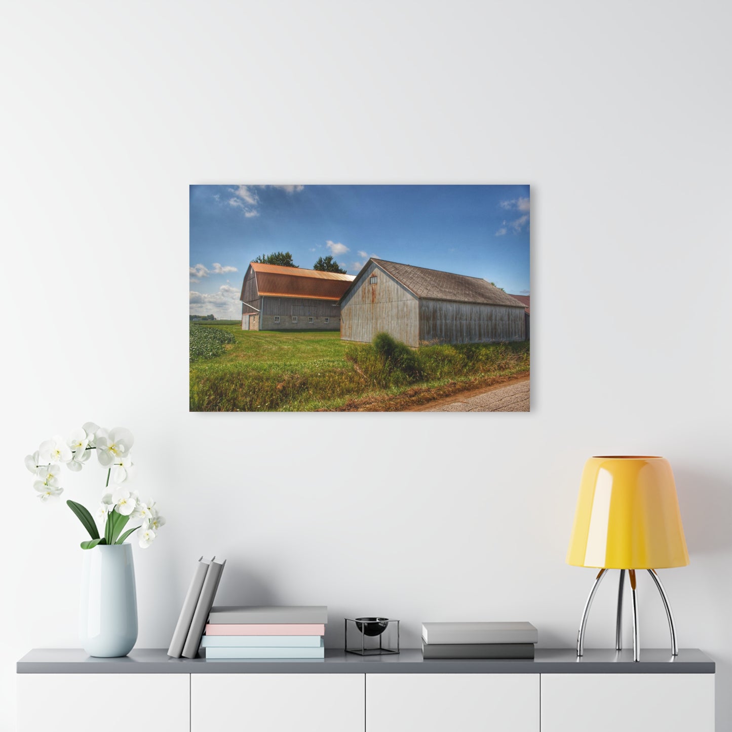 U R There Photography Copper Greys Rustic Farmhouse Acrylic Wall Print