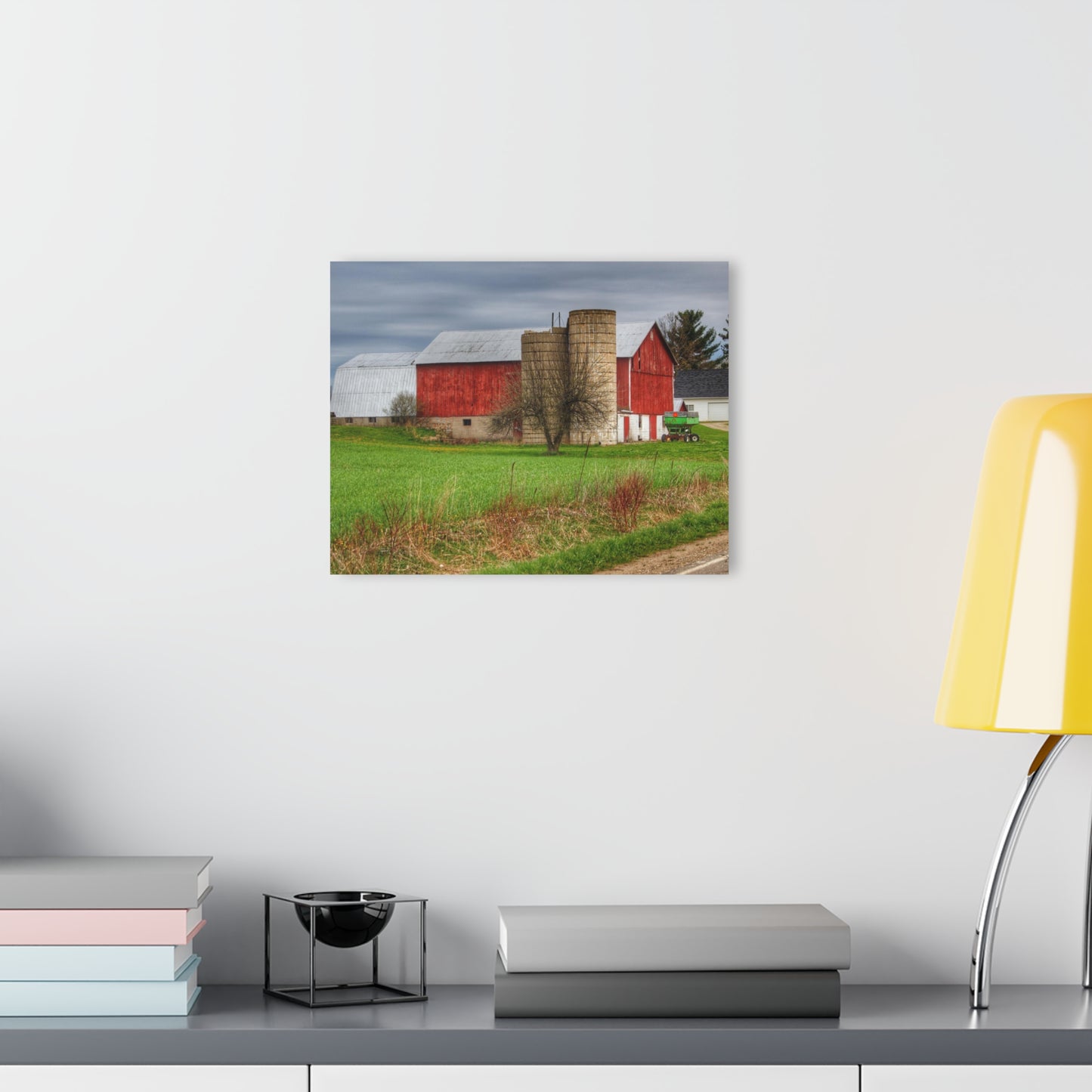 U R There Photography Fostoria Red III Rustic Farmhouse Acrylic Wall Print