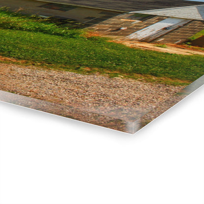 U R There Photography Marlette Red V Rustic Farmhouse Acrylic Wall Print