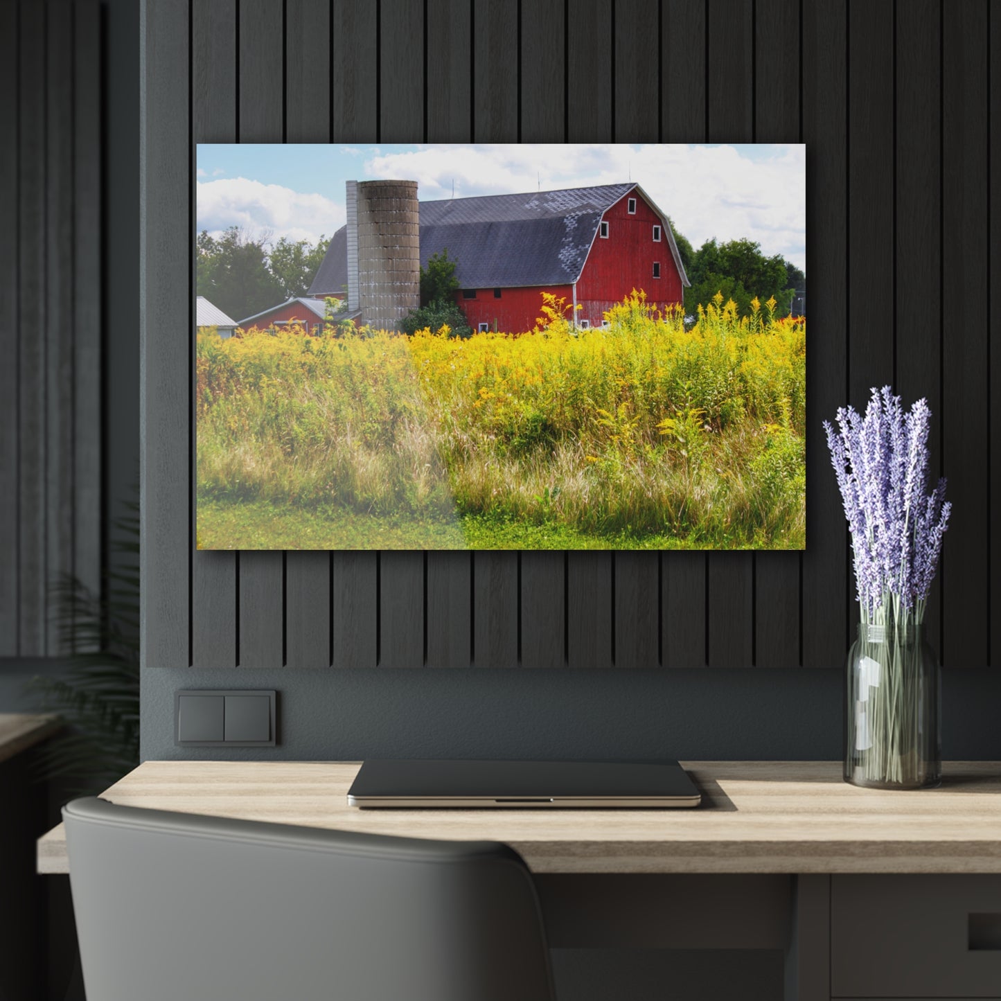 U R There Photography Starr Court Red II Rustic Farmhouse Acrylic Wall Print