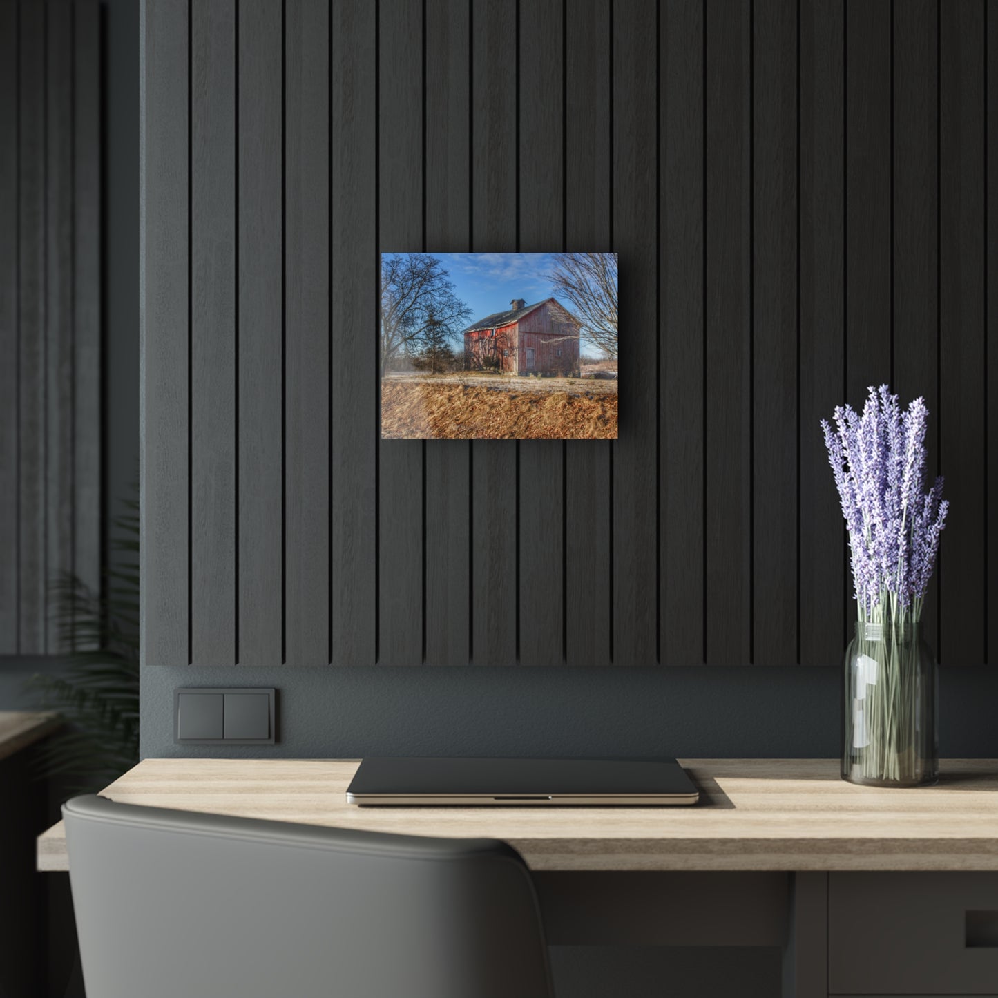 U R There Photography M-24 Barn at the Bend I Rustic Farmhouse Acrylic Wall Print