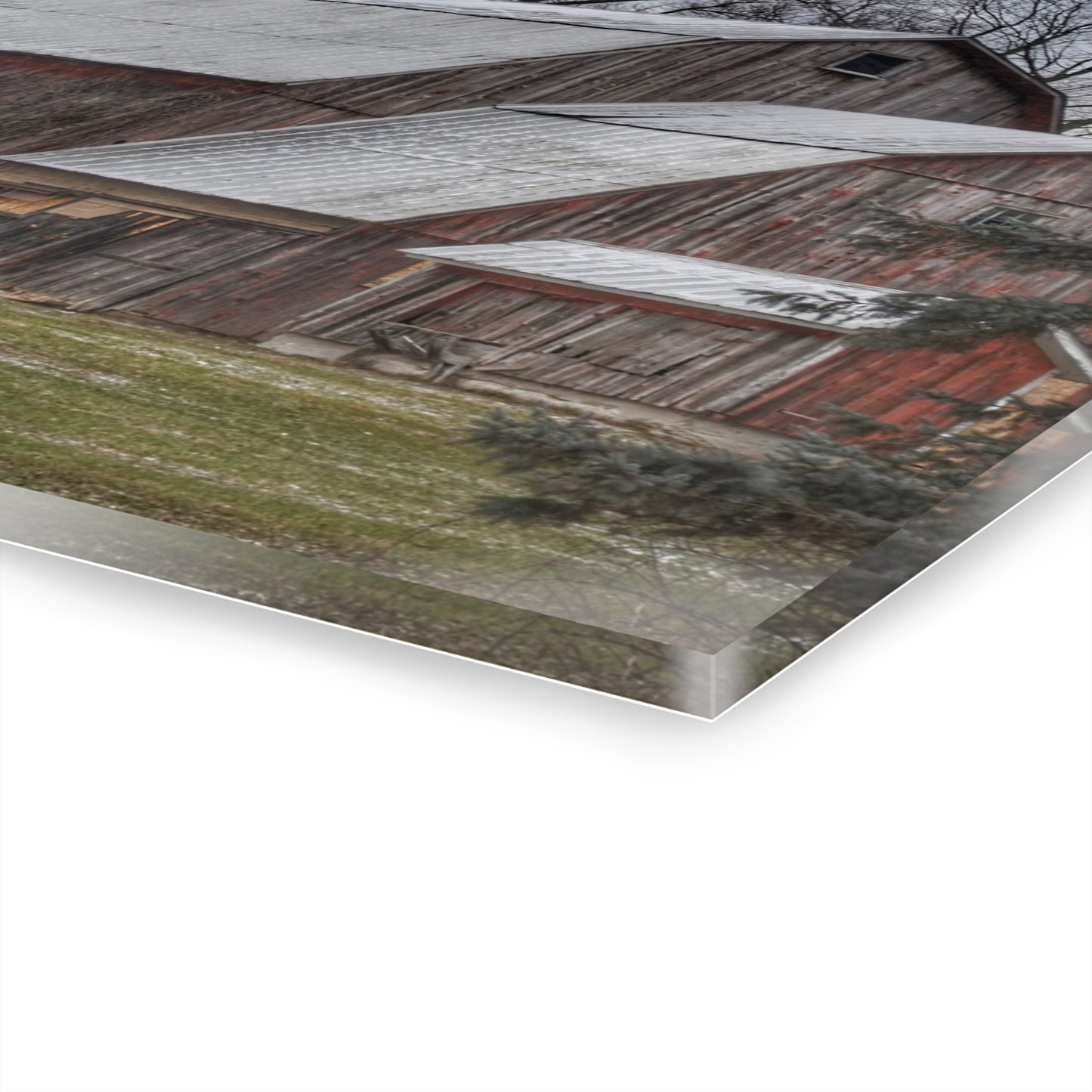 U R There Photography Hennessey Road Grey Rustic Farmhouse Acrylic Wall Print