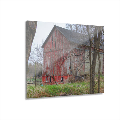 U R There Photography Lake George Red I Rustic Farmhouse Acrylic Wall Print