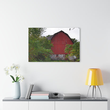 U R There Photography Brown Road Hidden Red II Rustic Farmhouse Acrylic Wall Print