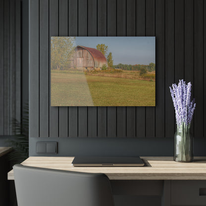 U R There Photography Snover Quonset Grey Rustic Farmhouse Acrylic Wall Print