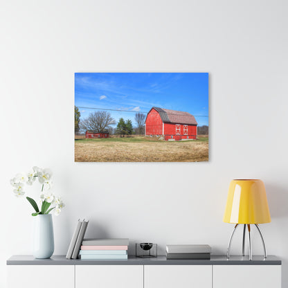 U R There Photography Kings Mill Red II Rustic Farmhouse Acrylic Wall Print