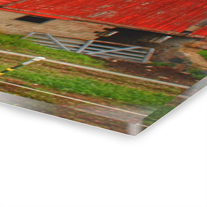 U R There Photography Elba Road Red III Rustic Farmhouse Acrylic Wall Print