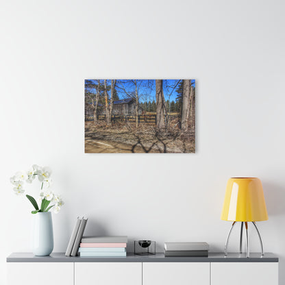U R There Photography Brewer Road Grey Rustic Farmhouse Acrylic Wall Print