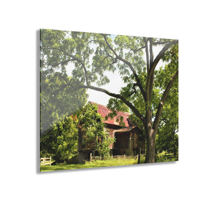 U R There Photography Oxford Rusted Red II Rustic Farmhouse Acrylic Wall Print