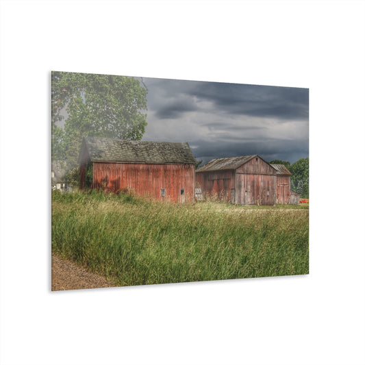 U R There Photography Hunters Creek Reds Rustic Farmhouse Acrylic Wall Print