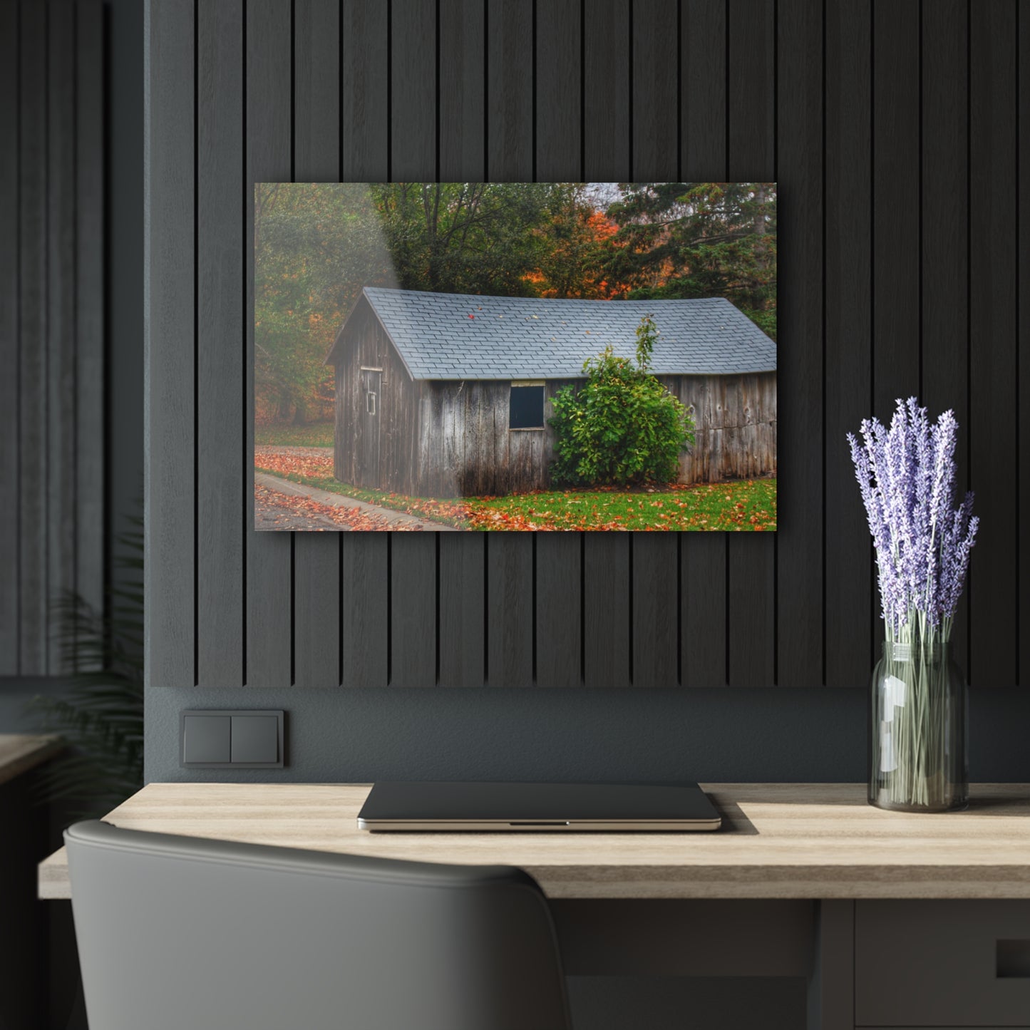 U R There Photography Grey Roadside Shack Rustic Farmhouse Acrylic Wall Print