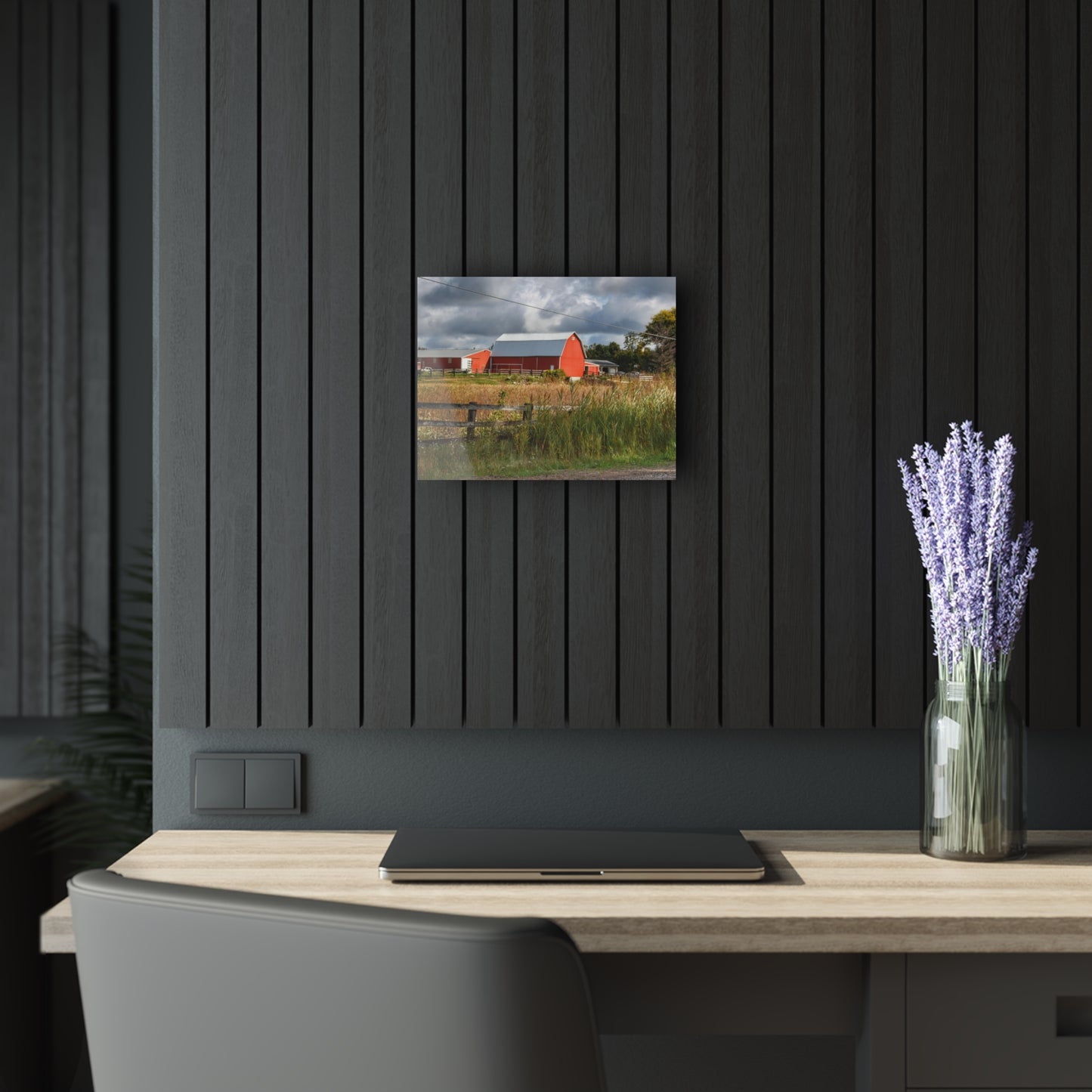 U R There Photography Beyond the Fence on Richfield Road Rustic Farmhouse Acrylic Wall Print
