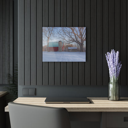 U R There Photography Webster Road Red I Rustic Farmhouse Acrylic Wall Print