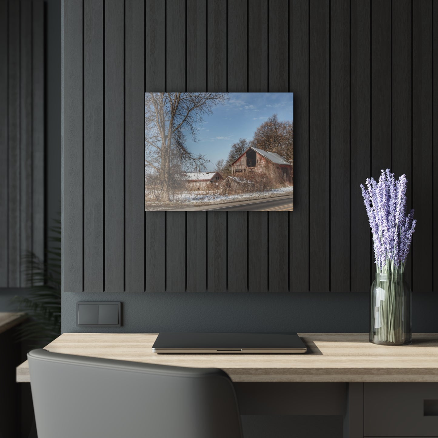 U R There Photography Almont Van Dyke Red I Rustic Farmhouse Acrylic Wall Print