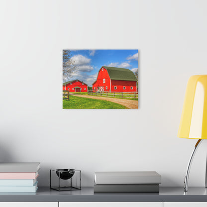U R There Photography Sohn Road Reds Rustic Farmhouse Acrylic Wall Print